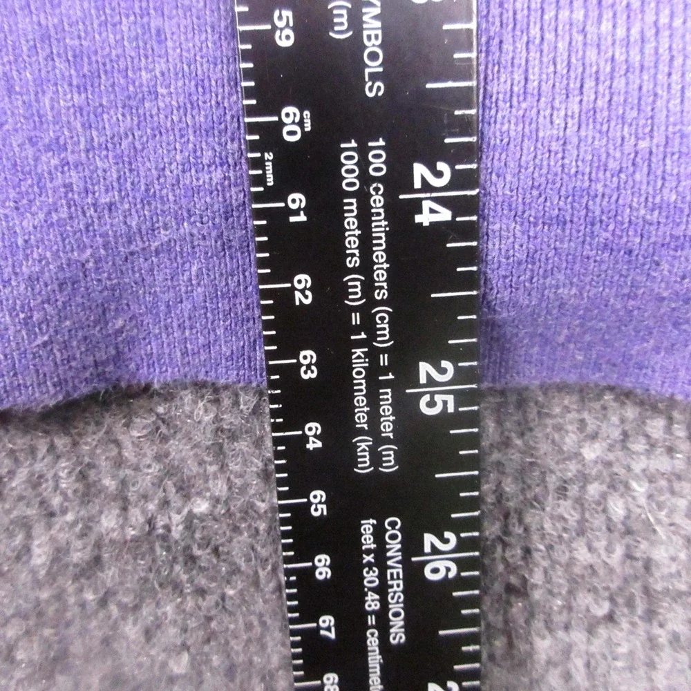 Polo Ralph Lauren Sweater Mens Large Purple Pima Cotton V Neck Pullover Logo